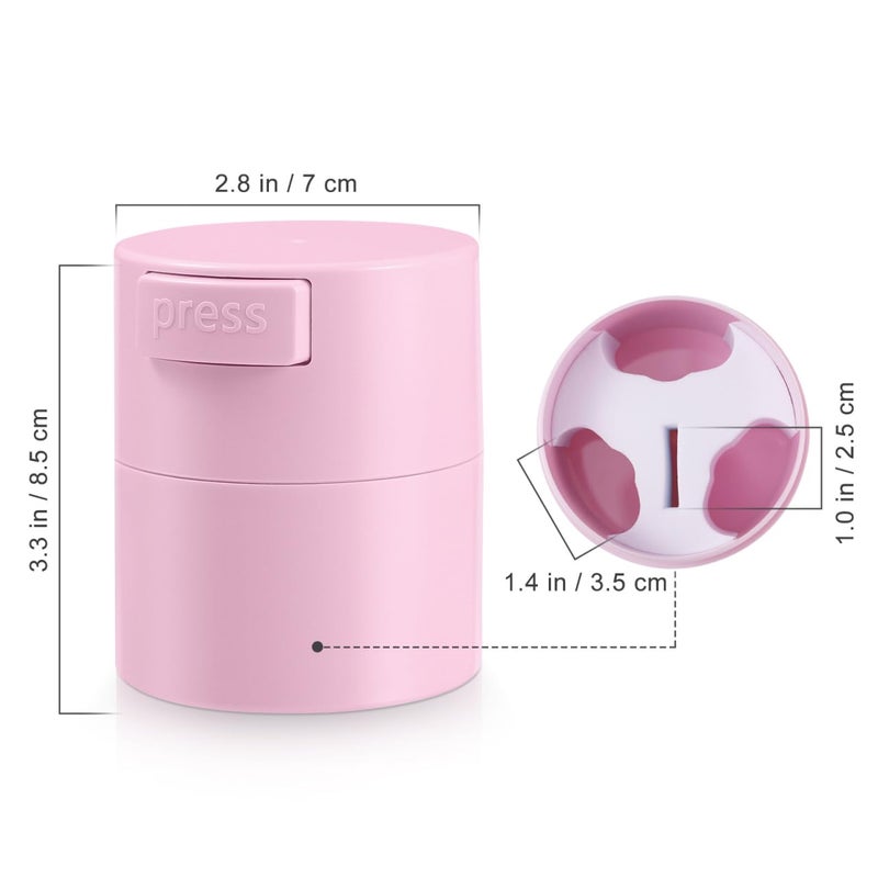 Beaupretty Eyelash Glue Jar Sealed Eyelash Storage Box Cosmetic Storage Tank Extension Supplies for Lash (Pink) - Image 3